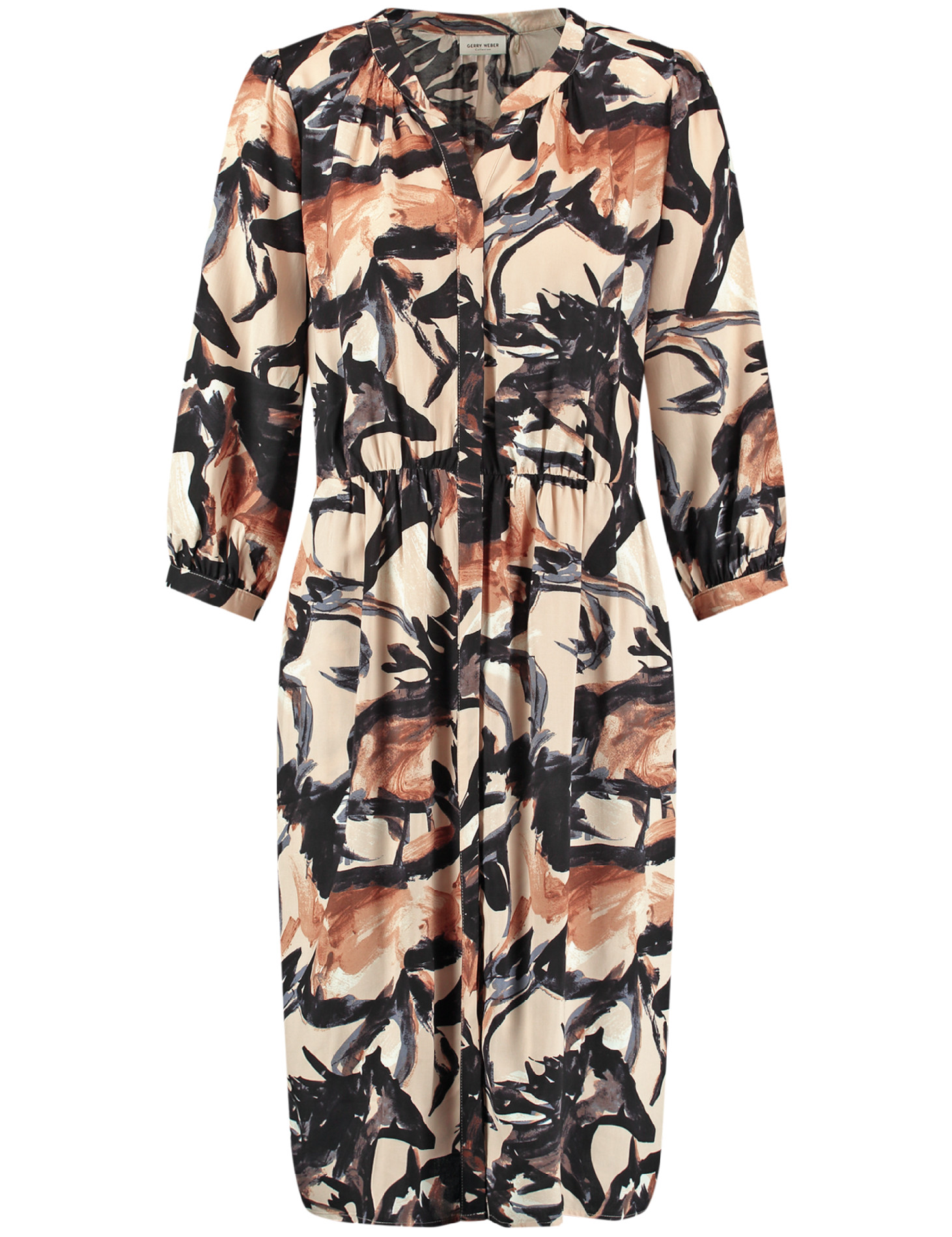 Φόρεμα με print καφε/ σοκολά/ εκρού_Gerry Weber